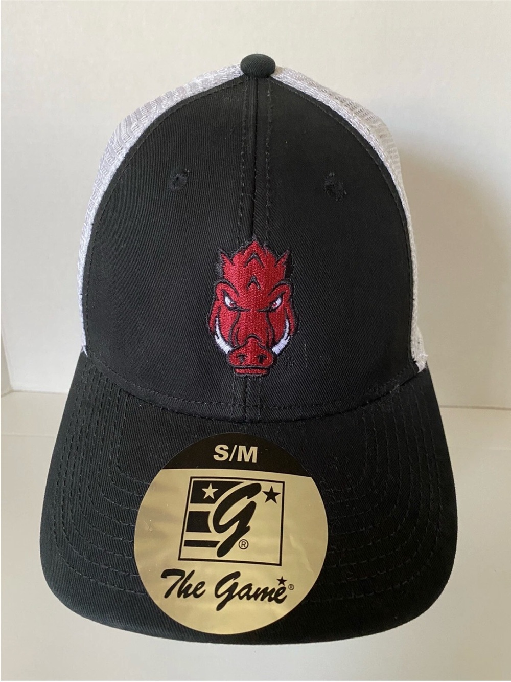 Arkansas Razorbacks NCAA SEC The Game Mesh Trucker Snapback Hat/Cap.
